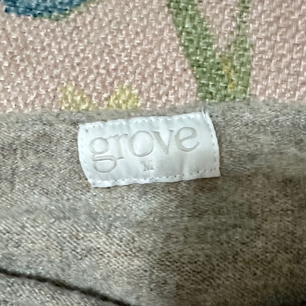 Neutral Gray Knit Lounge Set Grove the brand Logo SET - Picture 3 of 5